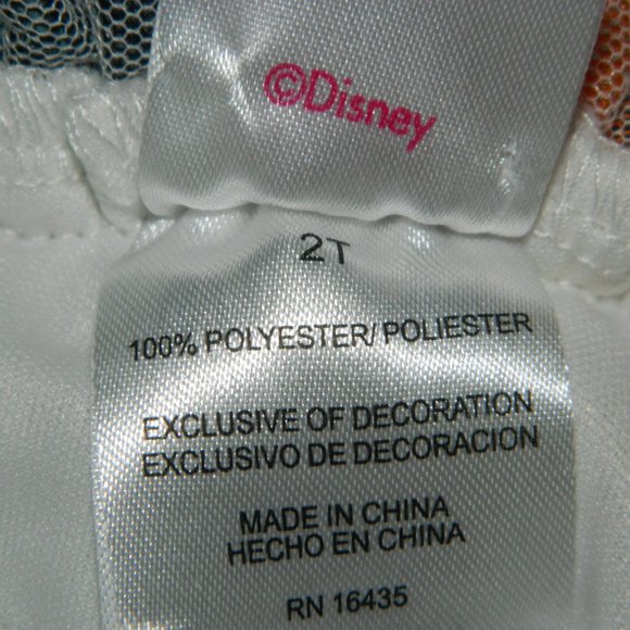 Disney JR Minnie Mouse Halloween Pumpkin Tulle Skirt Set Size 2T (H-27) - Picture 4 of 5